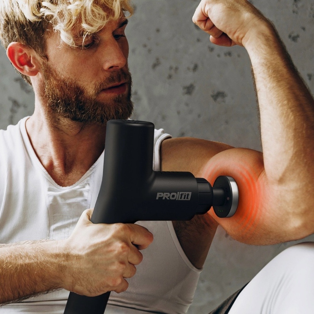 PROfit Percussion Massage Gun Rechargeable Deep Tissue Massager new box - Picture 3 of 11